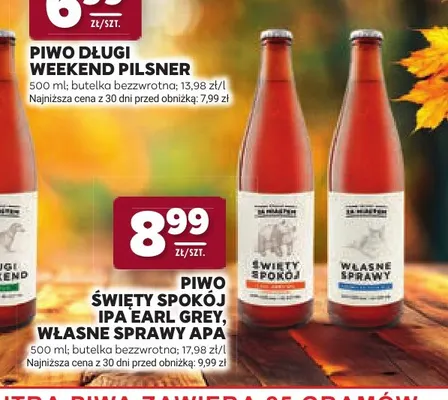 Piwo Święty Spokój IPA Earl Grey promocja w Stokrotka
