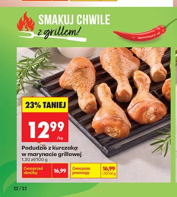 Podudzie z kurczaka w marynacie grillowej promocja w Biedronka