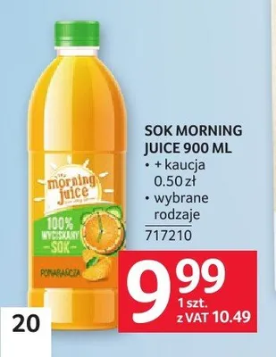 Sok Morning Juice 900ml promocja w Selgros