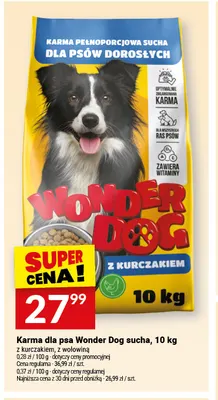 Karma dla psa Wonder Dog sucha z kurczakiem promocja w Twój Market