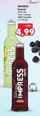 Koktajl Impress Blackcurrant promocja w Kaufland