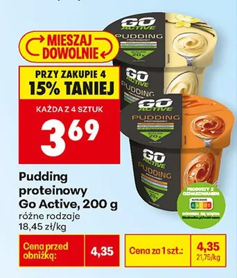 Pudding proteinowy różne rodzaje promocja w Biedronka