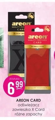 Odświeżacz zawieszka Areon Card X Card promocja w Drogerie Jasmin