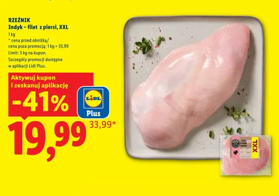 Filet z piersi indyka XXL Rzeźnik promocja w Lidl
