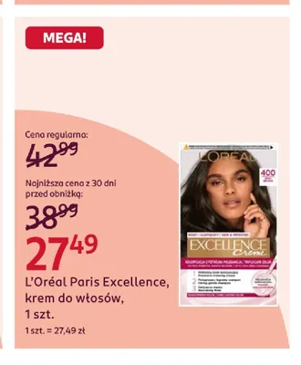 Krem do włosów L'Oréal Paris Excellence promocja w Rossmann