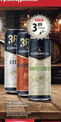Piwo Gubernija Classic Unfiltered promocja w Arhelan