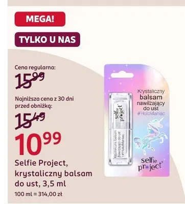 Krystaliczny balsam do ust promocja w Rossmann