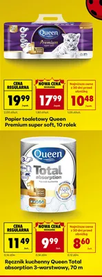 Papier toaletowy Premium super soft, 10 rolek promocja w Biedronka
