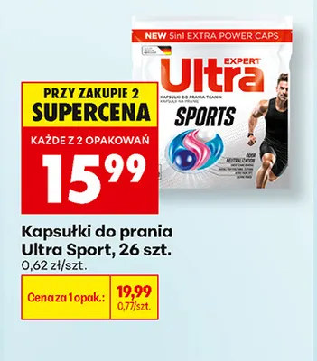 Kapsułki do prania Ultra Sport promocja w Biedronka