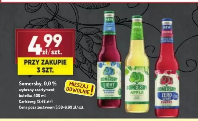 Piwo Somersby Light Blueberry & Lemon promocja w Avita
