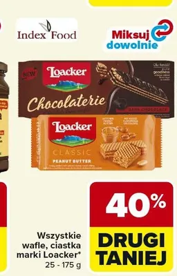 Ciastka Chocolaterie Loacker promocja w Carrefour