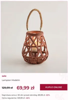 Lampion Modelin home&you promocja w home&you