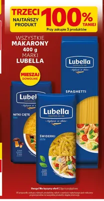 Makaron nitki cięte Lubella promocja w Kaufland