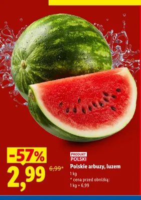Arbuz polski luzem promocja w Lidl