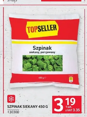 Szpinak siekany Topseller promocja w Selgros