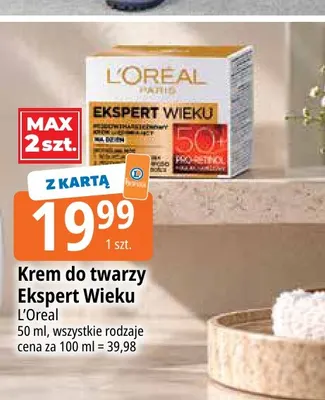 Krem do twarzy Ekspert Wieku L'Oreal promocja w Leclerc