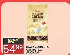 Kawa ziarnista Auchan Crema promocja w Wafelek