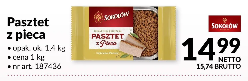 Pasztet z pieca Sokołów promocja w Makro