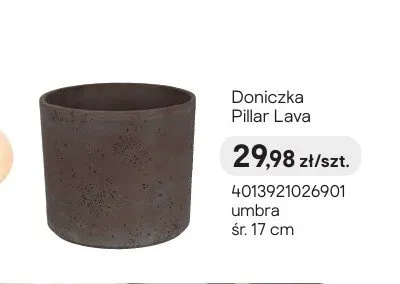 Doniczka Pillar Lava umbra śr. 17cm promocja w Castorama