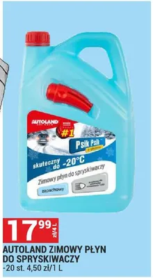 AUTOLAND ZIMOWY PŁYN DO SPRYSKIWACZY -20 st. 4,50 zł/ 1 L promocja w Merkury Market