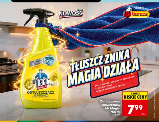 Odtłuszczacz uniwersalny Mr Magic promocja w Biedronka