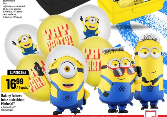 Balony z nadrukiem Minionki promocja w POLOmarket