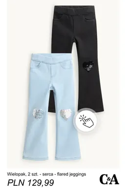 Flared jeggings serca C & A 2-pak promocja w C&A