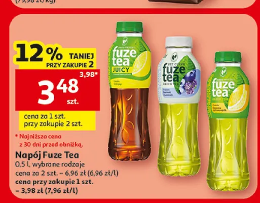 Napój Fuze Tea Green Tea promocja w Auchan