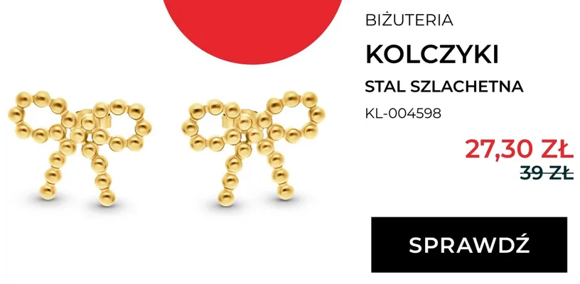 Kolczyki stal szlachetna KL-004598 promocja w Briju