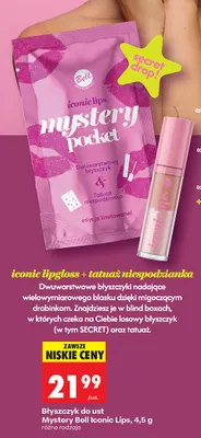Błyszczyk do ust Mystery Bell Iconic Lips promocja w Biedronka