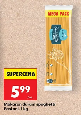 Makaron durum spaghetti promocja w Biedronka