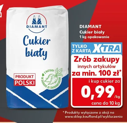 Cukier biały Diamant promocja w Kaufland