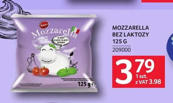 Ser Mozzarella bez laktozy Formagia promocja w Selgros