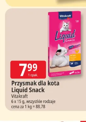 Przysmak dla kota Liquid Snack Vitakraft promocja w Leclerc