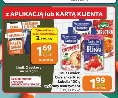 Mus owocowy Łowicz Żarłotka promocja w Społem Częstochowa