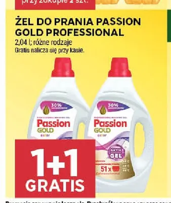 Żel do prania Passion Gold Professional promocja w Stokrotka