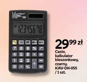 Kalkulator kieszonkowy Casio KAV-DK-055 promocja w Empik