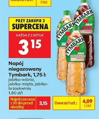 Napój niegazowany jabłko-brzoskwinia promocja w Biedronka