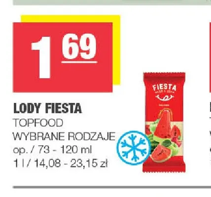 Lody Fiesta promocja w SPAR