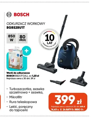 Odkurzacz workowy BGBS2BU1T Bosch promocja w Max Elektro