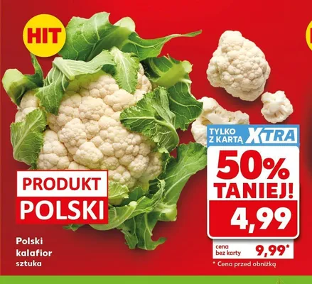 Kalafior polski promocja w Kaufland