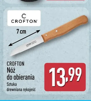 Nóż do obierania 7 cm drewniana rękojeść Crofton promocja w Aldi