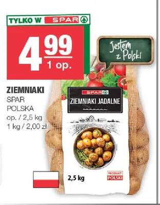 Ziemniaki polskie Spar promocja w SPAR