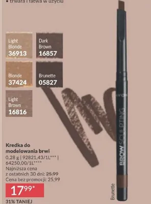 Kredka do modelowania brwi Light Brown promocja w AVON