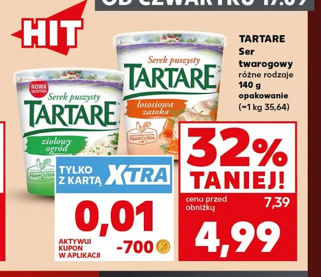Ser twarogowy Tartare promocja w Kaufland
