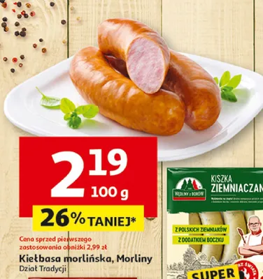 Kiełbasa morlińska Morliny promocja w Auchan