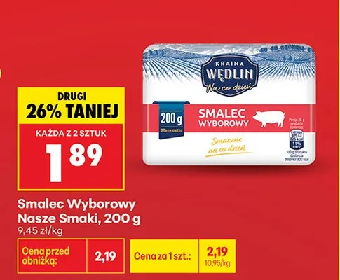 Smalec wyborowy  promocja w Biedronka