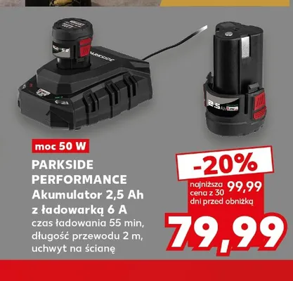 Akumulator z ładowarką Parkside Performance promocja w Kaufland