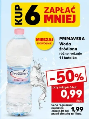 Woda źródlana promocja w Kaufland