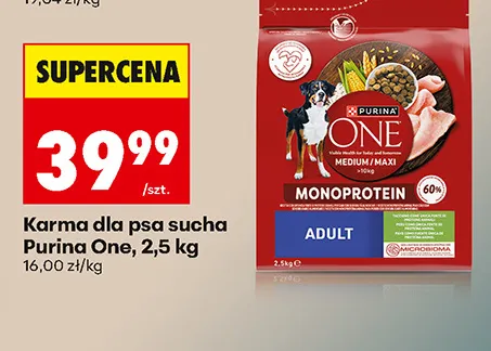 Karma dla psa sucha Purina One promocja w Biedronka